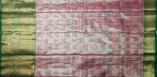 VFCollections Women's Kanchipuram Silk Pure Pattu Sarees With Blouse (VFC722-6)