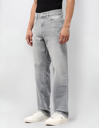 U.S. Polo Assn. Denim Co. Men's Relaxed Jeans (UDJEN2023_Mid Grey