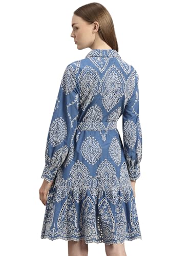 VERO MODA Womens Mini Dress Blue Indigo