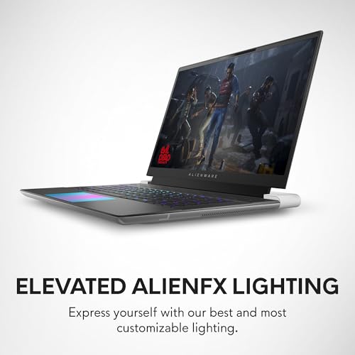 Dell Alienware x16, Intel Core Ultra 9-185H, NVIDIA RTX 4080-12GB, 32 GB RAM, 1 TB SSD, QHD+ 16"/40.64 cm, 240Hz, Windows 11, MS Office 2021, Lunar Silver, 2.72 kg AI Gaming Laptop
