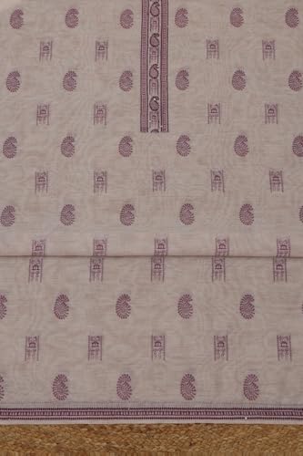 Soch Womens Pink Chanderi Warli Dress Material With Sequins