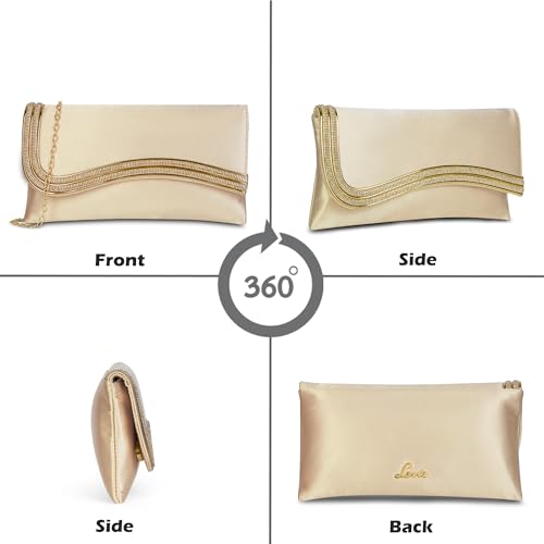 Lavie Women's Riva Curve Strap Envelope Clutch | Ladies Purse | Gift For Women