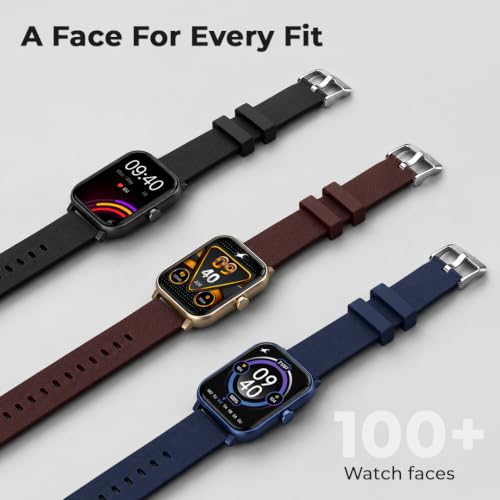 Fastrack Revoltt S1 with 1.83” Ultra UV Sqaure Display with Singlesync BT Calling, Heart Rate, SpO2 & Sleep Tracking,IP68,Nitro Fast Charging,Upto 5 Days Battery- Smart Watch for Man and Woman-Black