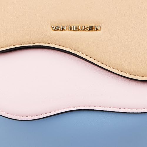 Van Heusen_Womens__SLING BAG_(VWSS25SMU0216_BEIGE/PINK/BLUE_)