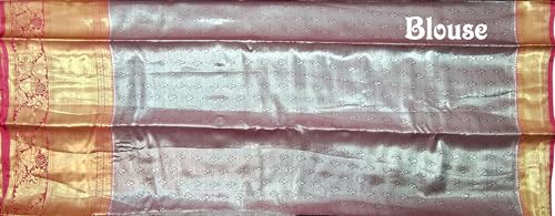 VFCollections Women's Kanchipuram Silk Pure Pattu Sarees With Blouse (Vfc451-1), Green