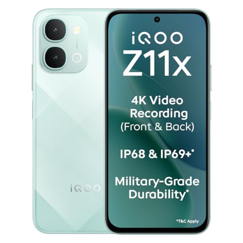 iQOO Z11x 5G (Prismatic Green, 6GB RAM, 128 GB Storage)