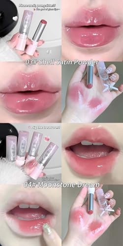 Cappuvini Retro Sweet And Cool Solid Lip Gloss | Smudge-Proof Color Lock Technology | Crystal Glossy Wet Look Lips | Comfortable Wear No Dryness | Curated Seasonal Color Options | Natural Pink Nude Brown | Instant Volume Plumping Effect | Affordable Luxur