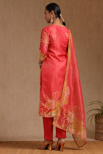 Soch Women's Tissue Chudidar Set (EWA5CD22060_Red