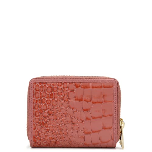 Da Milano Premium Leather Wallet for Women | Multi Compartment Travel Wallet - Rose Pink