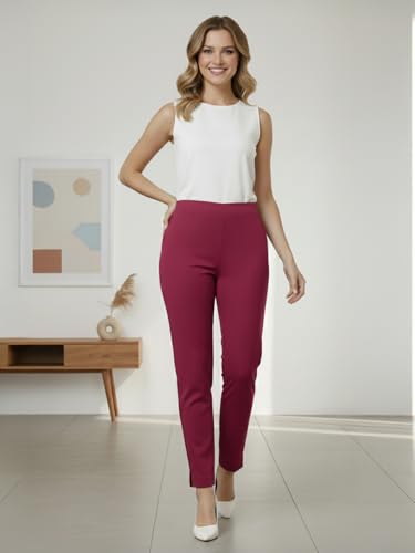 Lux Cozi PYNK Women’s Cotton Lycra Cigarette Pants_COZI_PYNK_CIGARETTEPANT_Rani_L_1PC