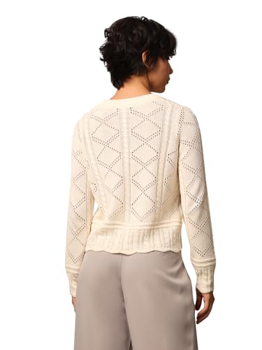 ONLY Women's Regular Fit Beige Sweater