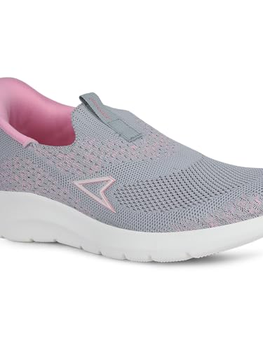 Power Women Slip On Sports Shoes - Grey (6Uk)