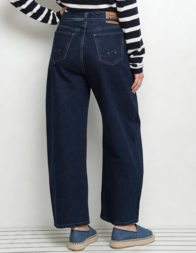 U.S. POLO ASSN. Mid Rise Barrel Fit Jeans Dark Blue