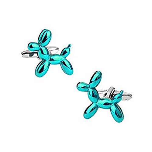 Ss Blue Ballon Dog Design Cufflinks for Men