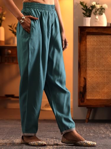 Libas Art Woven Design Silk blend Straight Kurta set for Women (49786AS)