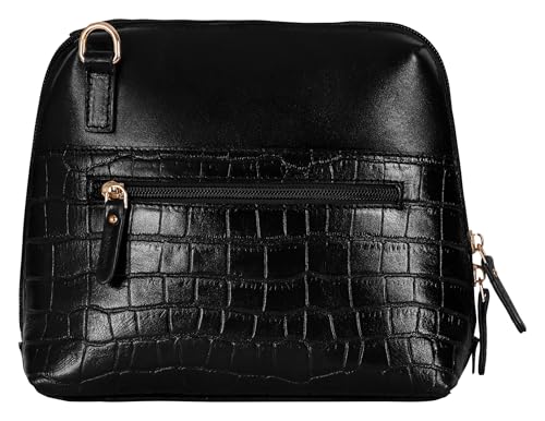 eske Gratia Genuine Leather Printed Womens Mini Shoulder Bag with Detachable Sling Strap