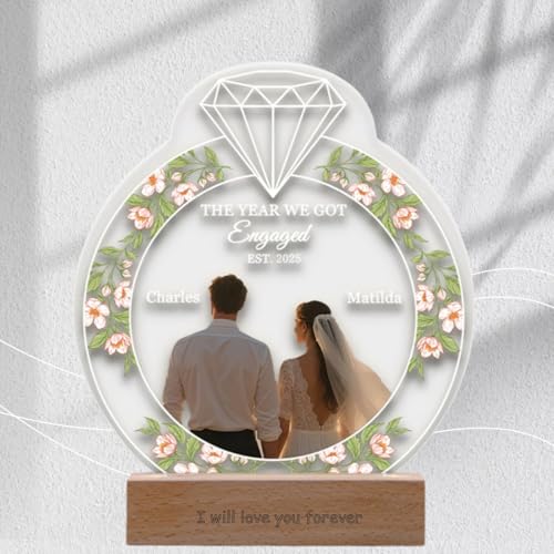 CRAFTY MARVELS Customized Caricature with Led, Husband, Anniversary, Wedding, Couple, Birthday, Marriage, Wedding Gifts, 5x7 inch