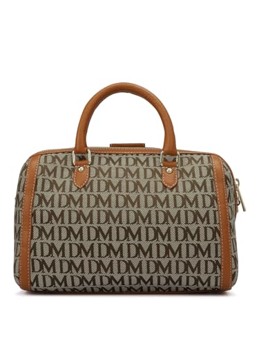 Da Milano Genuine Leather Orange Satchel (Small) (01416)