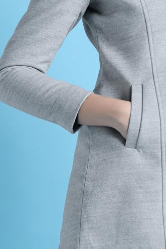 Women Grey Solid Formal Jacket