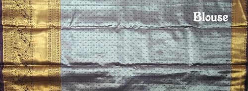 VFCollections Women's Kanchipuram Silk Pure Pattu Sarees With Blouse (VFC546-2)