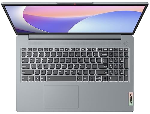 Lenovo IdeaPad Slim 3, Intel Core i3 13th Gen 1315U, 8GB RAM, 512GB SSD, FHD 15.6"(39.6cm), Windows 11, Office 2024, Grey, 1.6Kg, 82X700G5IN, Alexa Built-in, 1Yr ADP Free, 3 Month Game Pass Laptop