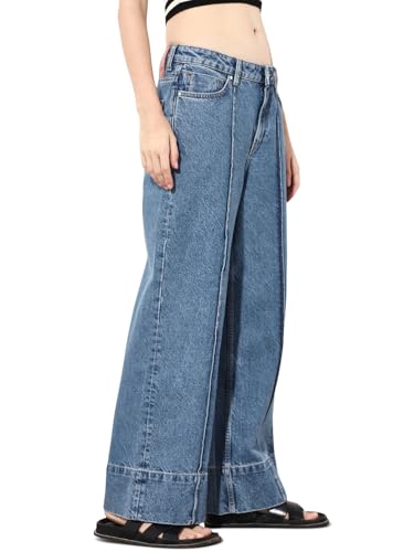 ONLY Women's Slim Fit Blue Jeans