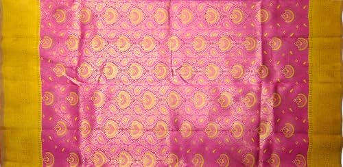 SREE KUMARAN Women's Kanchipuram Kubera Silk Pure Pattu Sarees With Blouse (VSK138-2) (VSK182-2)