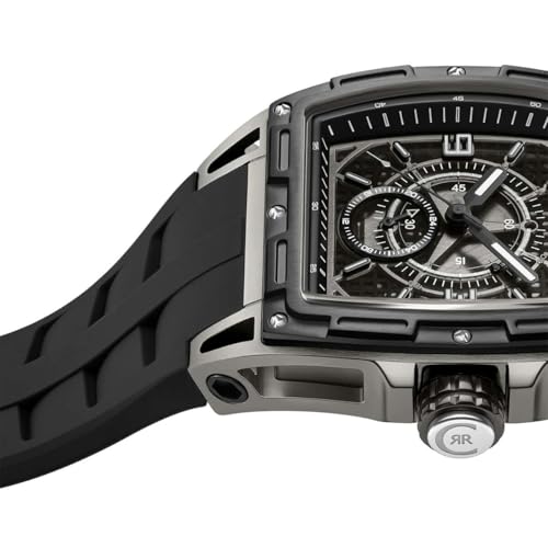 Cerruti 1881 Belluno Men's 43mm Black Dial Black Silicone Strap Analog Watch