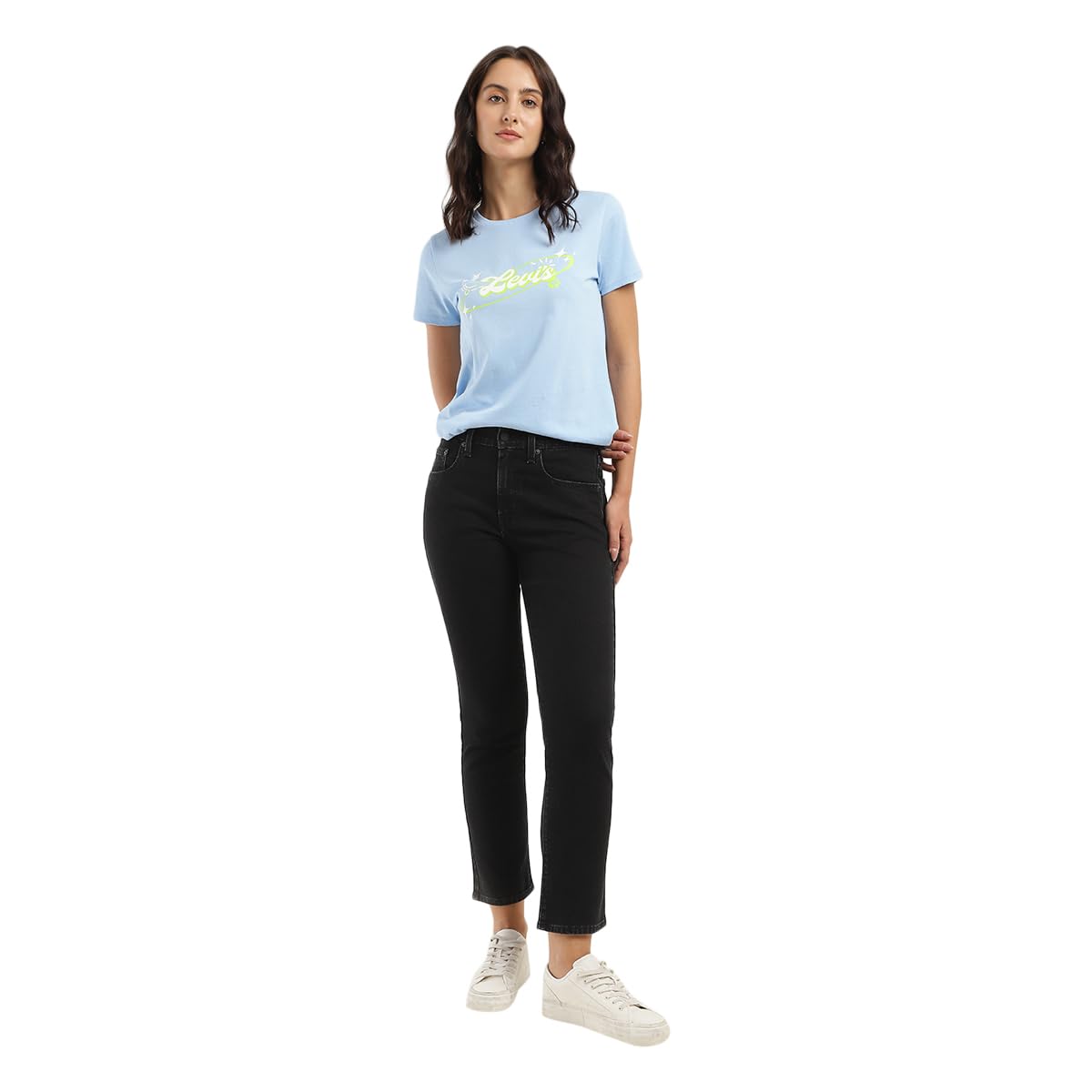 Levi's Women's Straight Jeans (001UF-0020_Black_27)