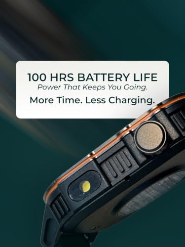 inear INWATCH+ 2.01 Smartwatch | Bluetooth Calling with Wireless Charging | 100 Hrs Battery | IPX4 Water Resistant | Fitness Tracker | Heart Rate & Sleep Monitor | Android & iOS Compatible | Green