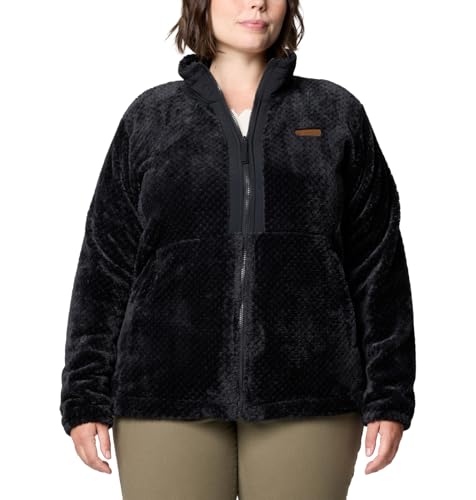Columbia womens Fire Side Full Zip III, Black, Medium