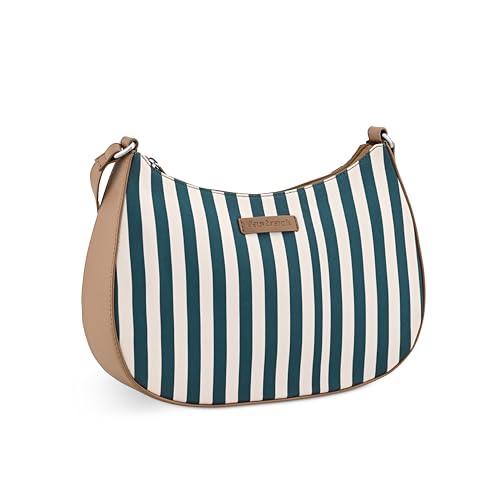 Fastrack Striped Crescent Casual Sling Bag for Women, Girls and Ladies