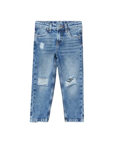 Max Girls Washed Distressed Jeans (Blue_2-3 Y)
