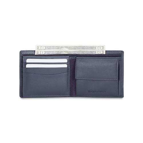 Tommy Hilfiger Debrecen Men Leather Multicard Coin Wallet - Navy