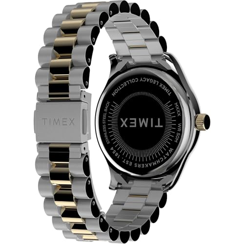 TIMEX Legacy Analog Watch for Women with Mother of Pearl White Round Dial & Multicolor Stainless Steel Bracelet Band Water Resistant Women's Wrist Watches - TW2W85500UJ