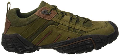 Woodland Men's Olive Green Leather Casual Shoe-7 UK (41 EU) (GC 2318116ONW)
