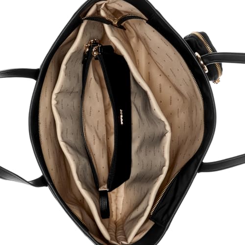 GUESS Black Solid Eco Gemma Large Tech Tote Bag