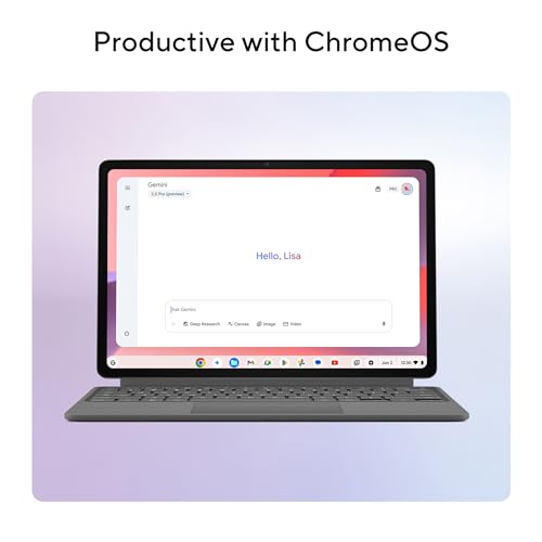 ASUS Chromebook CM32 Detachable (2026),Smartchoice,MediaTek Kompanio 540 Processor,8GB RAM,128GB SSD,Touchscreen,12.1"(30.7 cm),Chrome OS,Cloud Titanium,0.64 Kg,CM3206DM4A-TR0119,Thin & Light Laptop