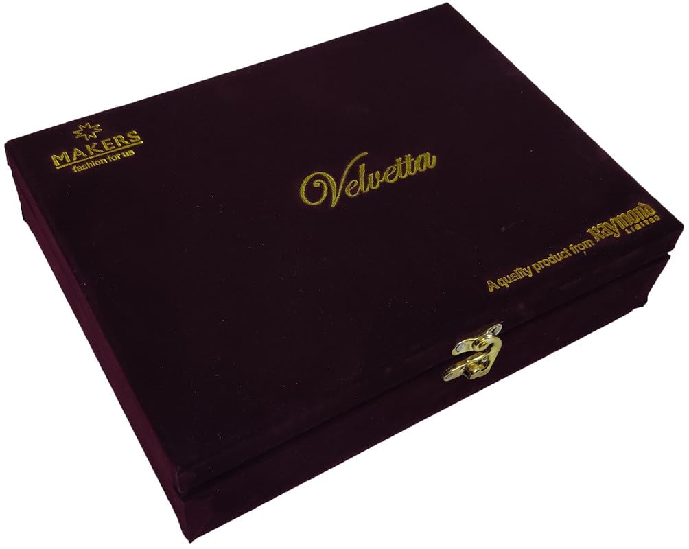 Raymond Fabrics Men's Cotton Shirt and Trouser Unstitched Fabric Set - Velvet Gift Pack (Multicolour_Free Size) 24