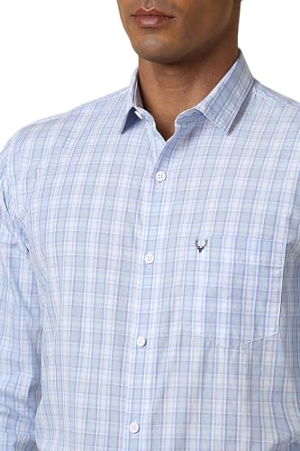 Allen Solly Men's Slim Fit Shirt (Blue) - SaumyasStore