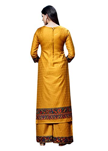 AFSA Winter Chic: Rayon Acro Wool Kurta and Palazzo Unstitched Dress Material Set for Women