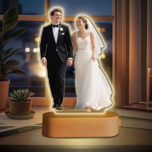 CRAFTY MARVELS Customized Caricature Lamp for Couples, Girlfriend, Anniversary, Wedding, Birthday, Marriage, Wedding Gifts, 5x7 inch