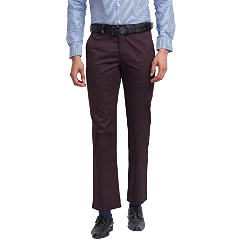 Park Avenue Fancy Brown Trouser (Size: 32)-PMTA07069-O9