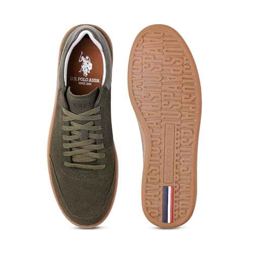 U.S. Polo ASSN. Mens Caldera Sneakers - (UK7) (US8) (2FD241013D05) Olive