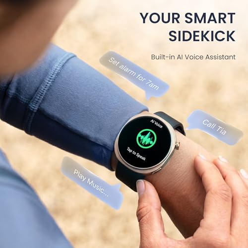 Fastrack Revoltt FR3 Pro Smartwatch with 1.43” AMOLED Display,Dynamic 60Hz Refresh,Nitrofast Charging, HRM, SpO2, Sleep,Multiple Menu Style,Functional Crown,IP68, BT Calling,24/7 Health Suite - Black