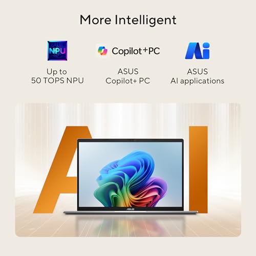 ASUS Vivobook S14,Smartchoice,AMD Ryzen AI 7 350,16GB RAM,512GB SSD,OLED,14",Windows 11,M365 Basic(1Yr)*,Office24,Cool Silver,1.4Kg,M3407KA-SF2701WS,AMD Radeon iGPU,50 Tops,Next-Gen AI Laptop,Copilot+
