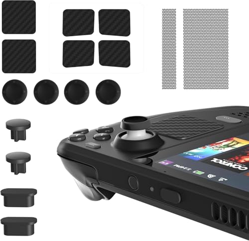 New World Dust Proof Kit for Steam Deck, Protective Accessories for Steam Deck with Protective Sticker, Dust Plugs, Dust Cover, Rocker Caps, Accessories for Steam deck