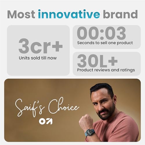 GOBOULT Newly Launched Rover Pro Smartwatch 1.43'' AMOLED, BT Calling 5.2, 1000 Nits Brightness, IP68, 150+ Watchfaces, 120+ Sports Modes, AI Voice Assistant, SpO2 Monitoring (Elite, Free Straps)