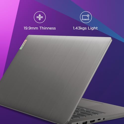 Lenovo IdeaPad 3, Intel Core i3-1215U, 12th Gen, 8GB RAM, 512GB SSD, FHD, 14"/35.5cm, Windows 11, MSOffice 2021, Arctic Grey, 1.43Kg, 82RJ00FUIN, 1 Year Warranty, 3months Game Pass, Thin& Light Laptop