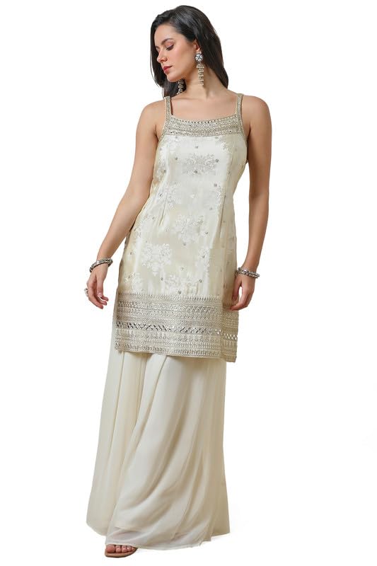 Soch Women's Tissue Salwar Suit (OWA4CD21030C_Off White